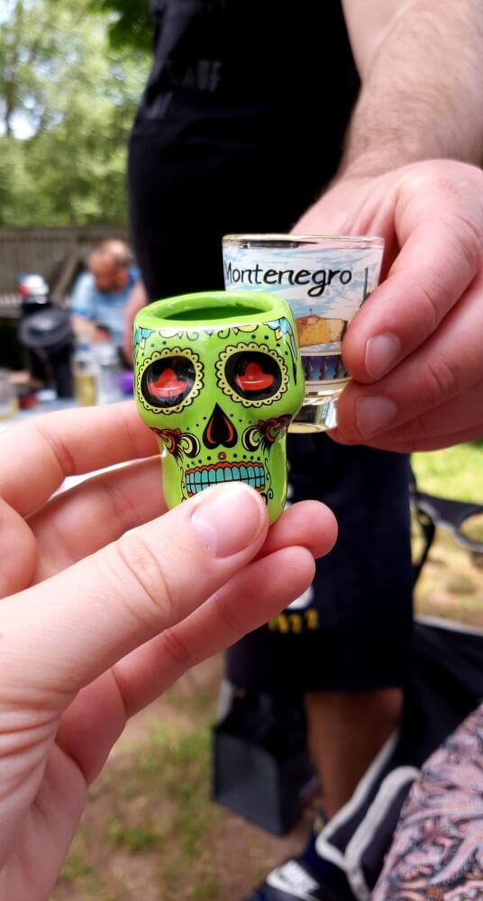 Schnappsgläser Prosten Camping